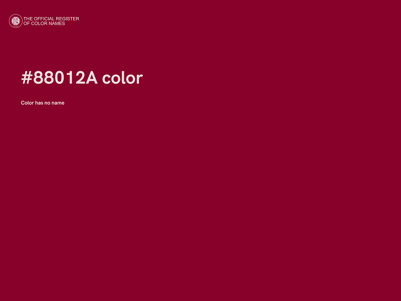 #88012A color image