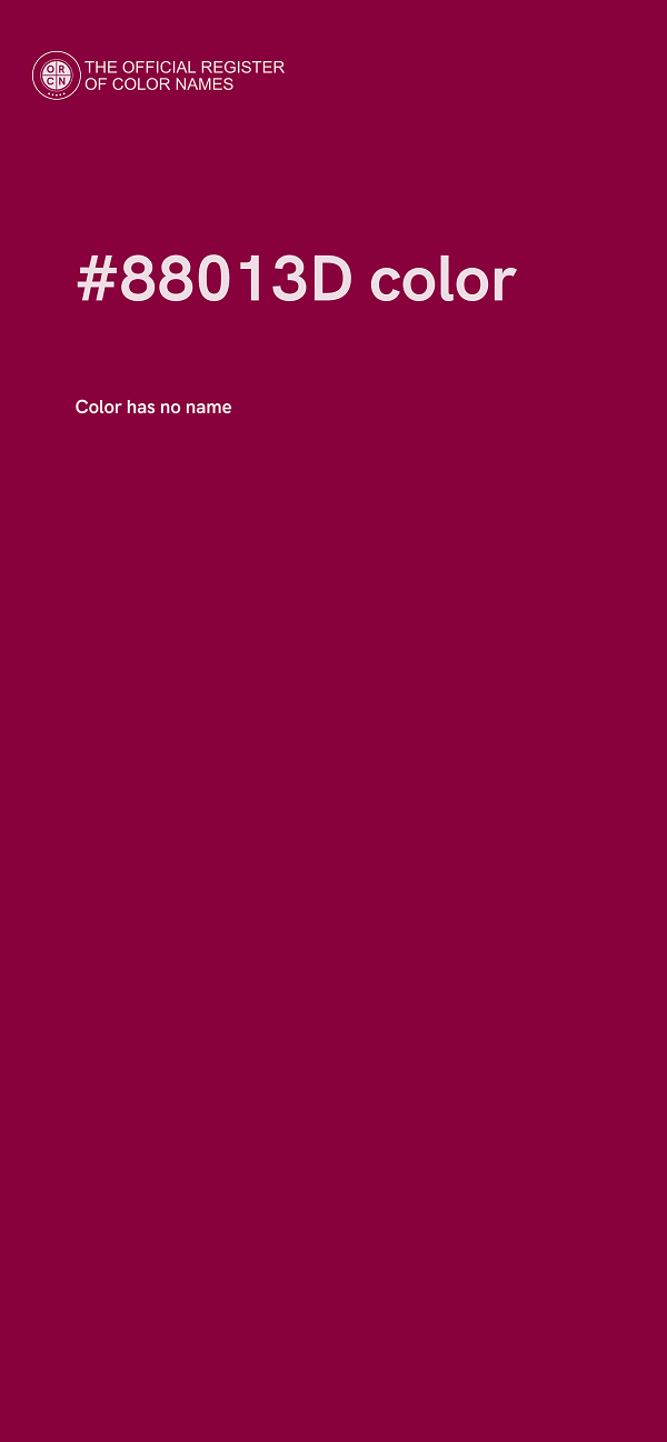 #88013D color image