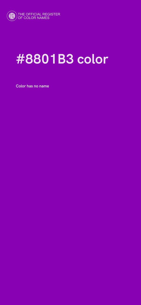 #8801B3 color image