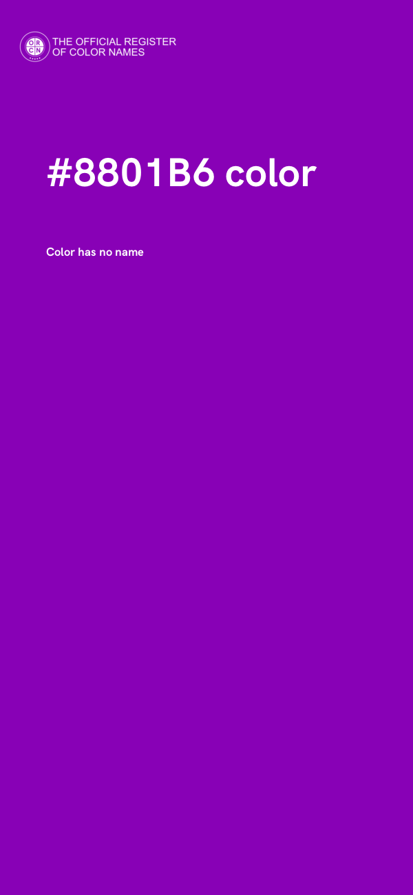 #8801B6 color image