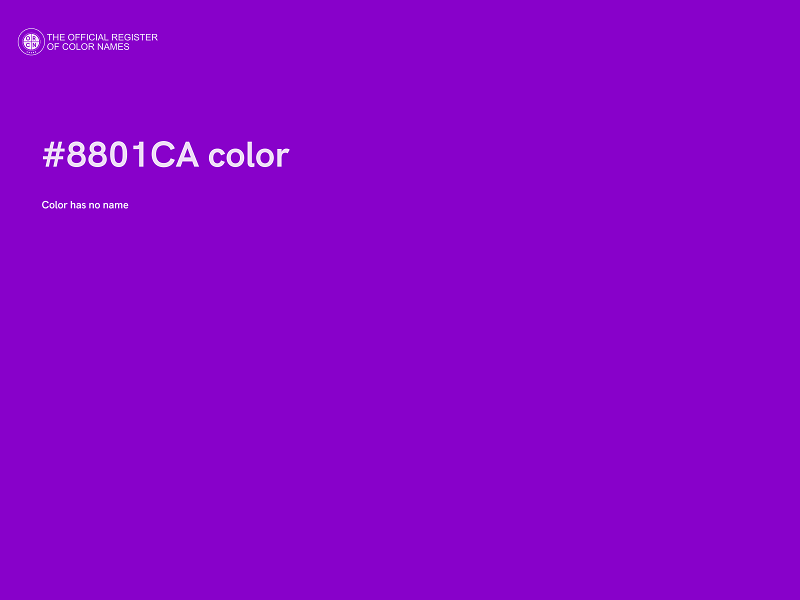 #8801CA color image