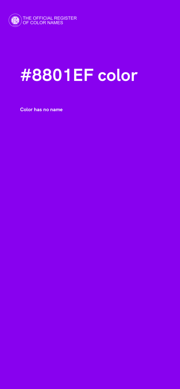 #8801EF color image