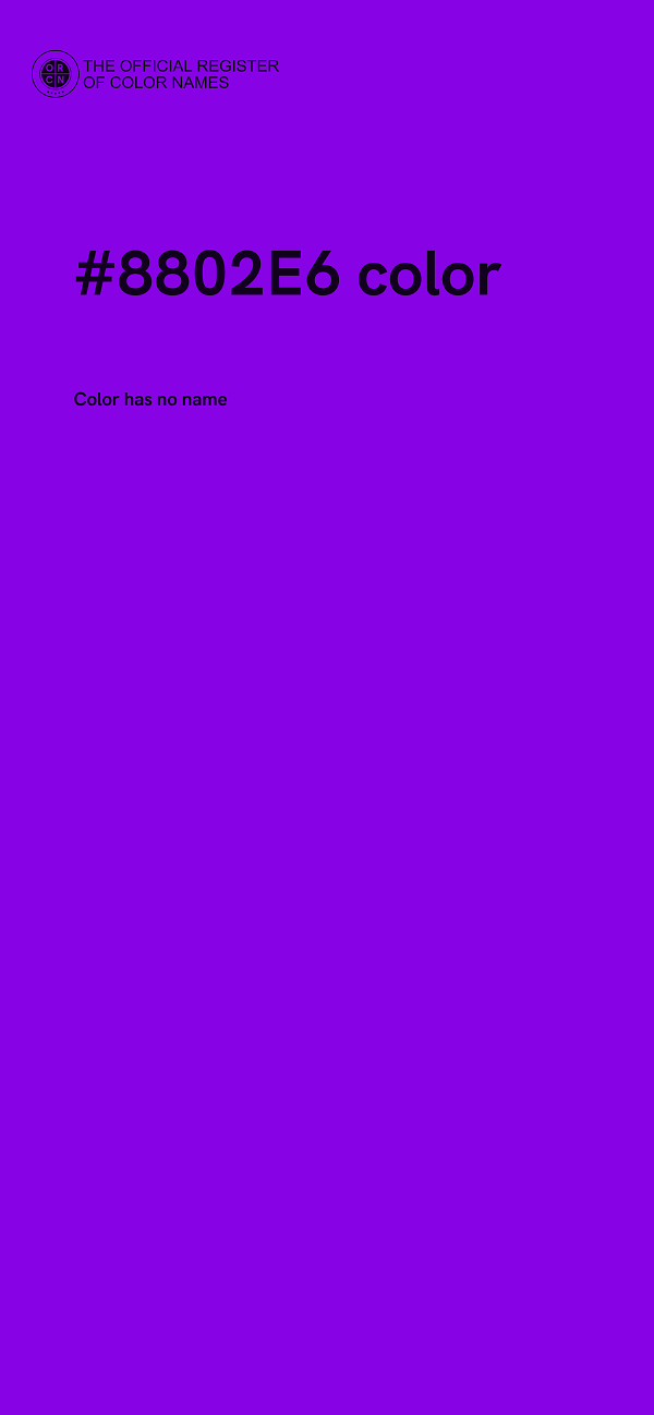 #8802E6 color image