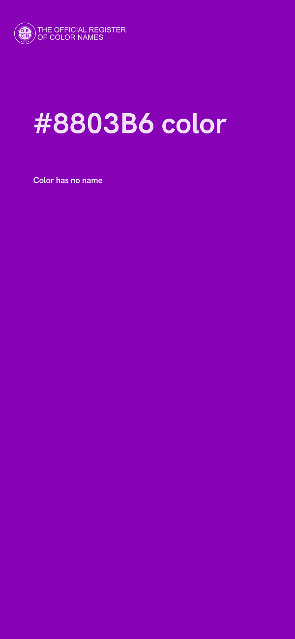 #8803B6 color image