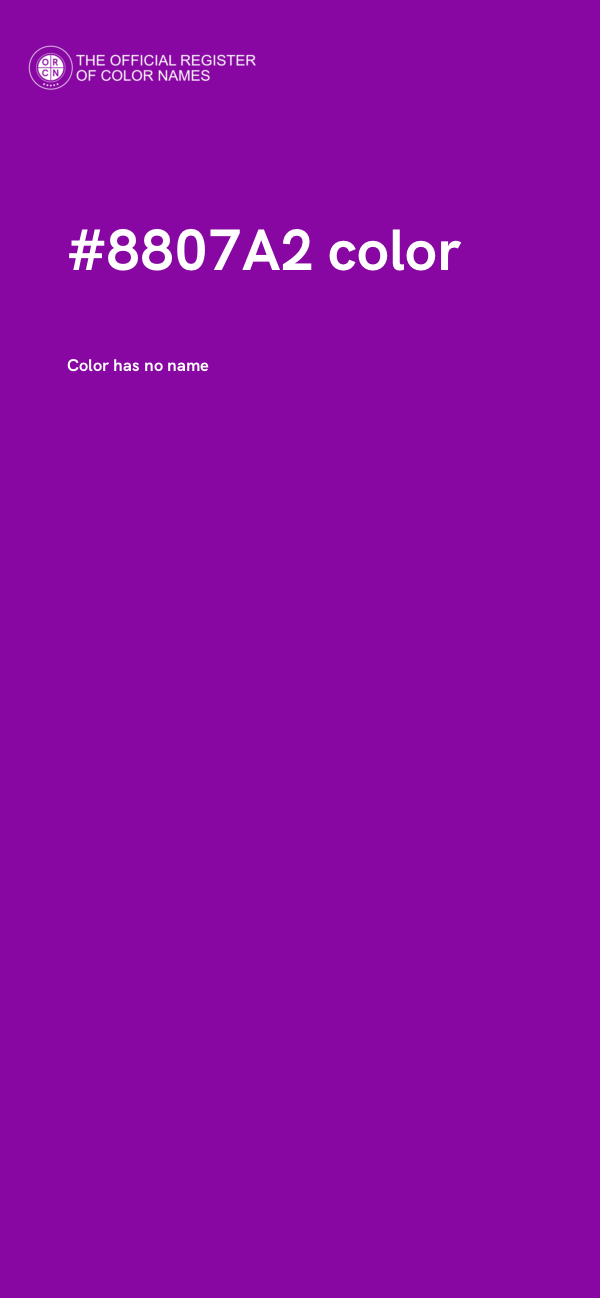 #8807A2 color image