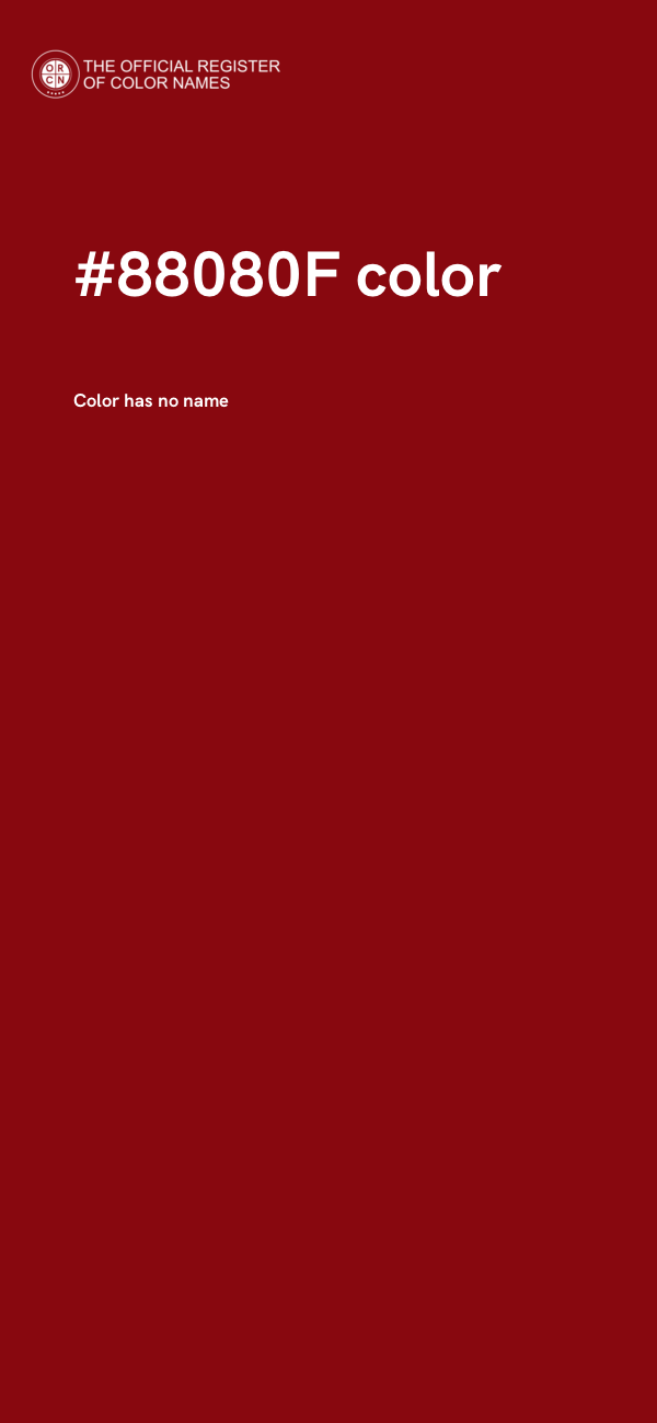 #88080F color image