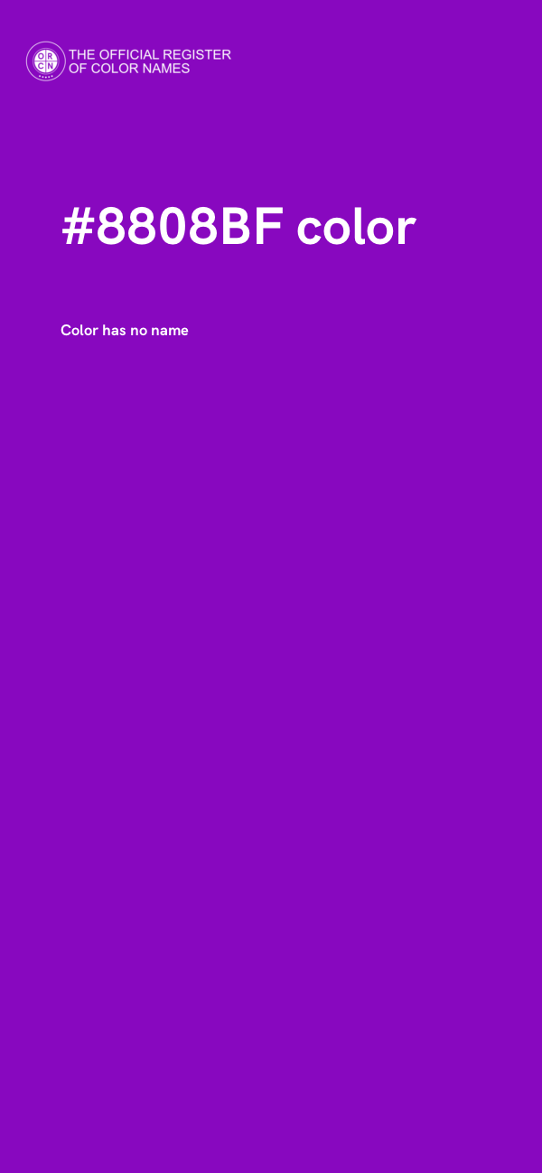 #8808BF color image
