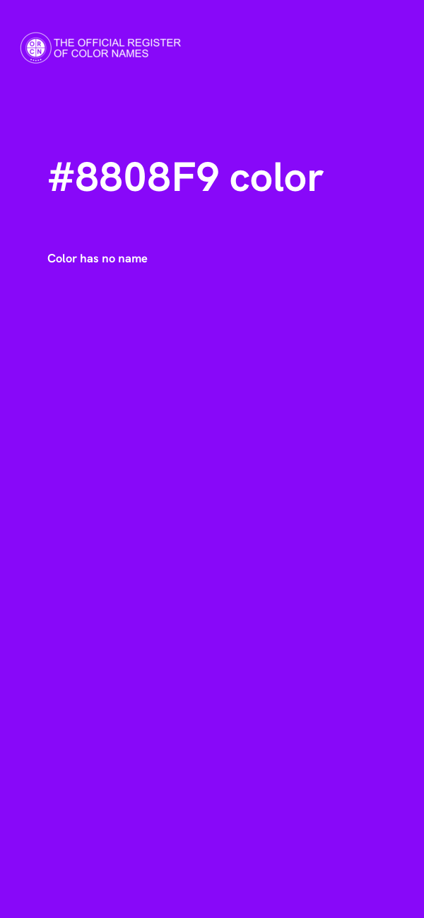 #8808F9 color image