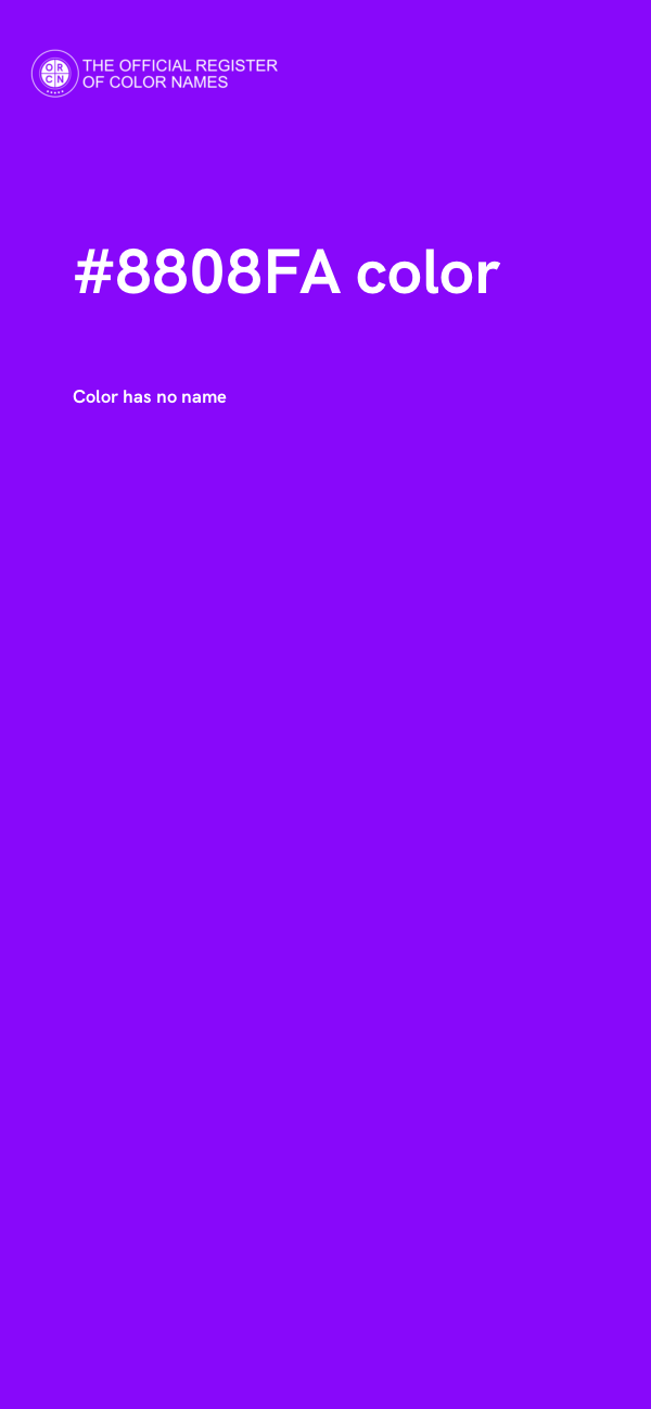 #8808FA color image