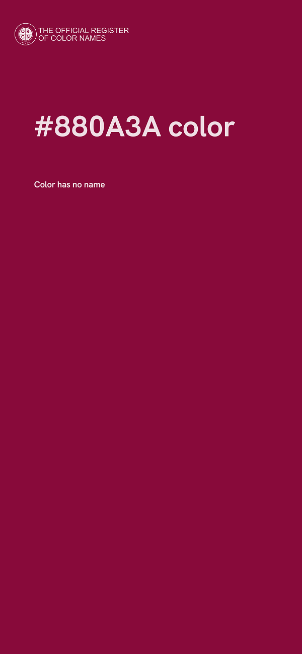 #880A3A color image