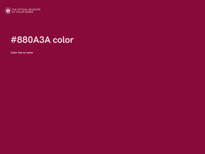 #880A3A color image