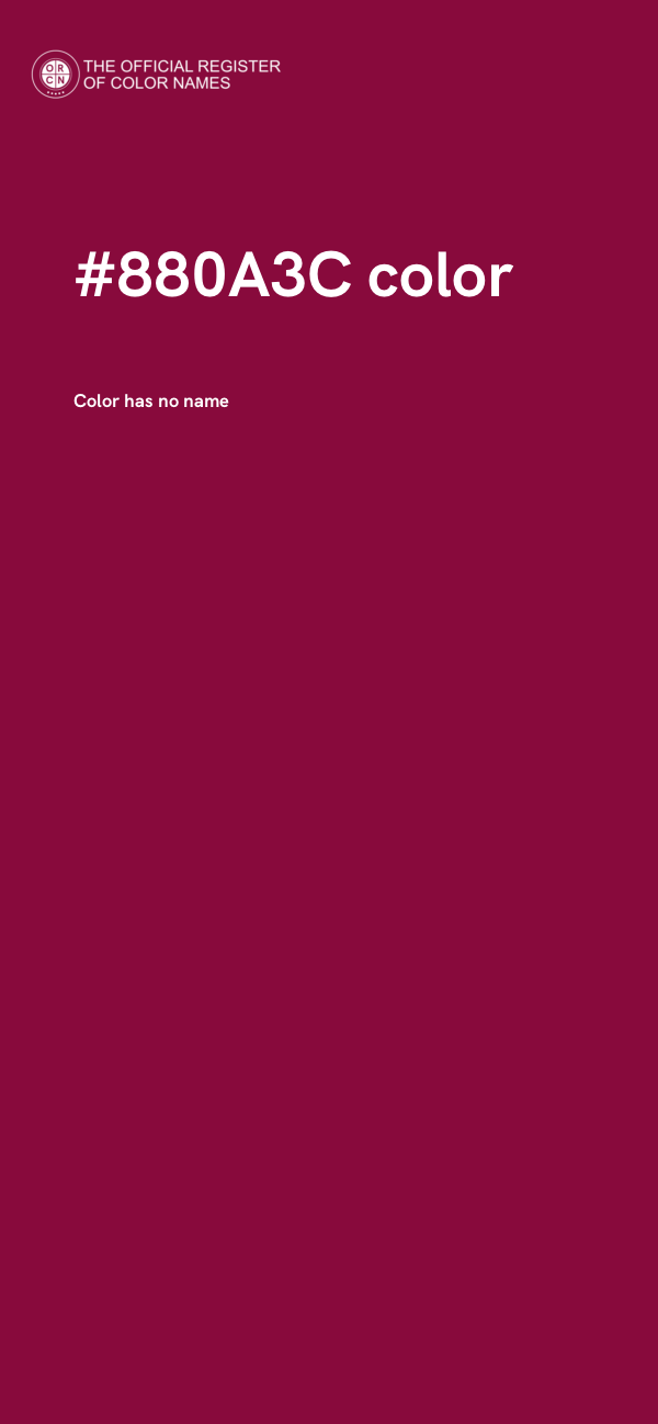 #880A3C color image
