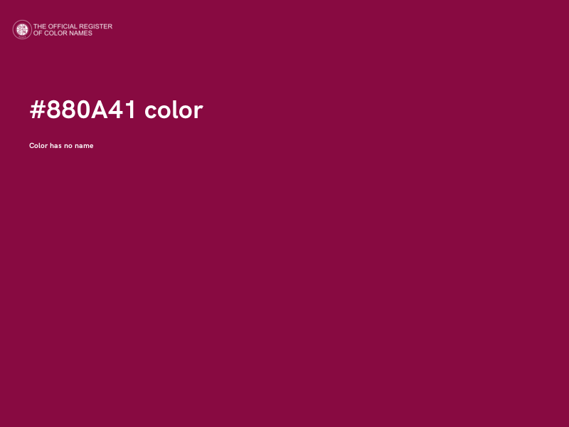 #880A41 color image