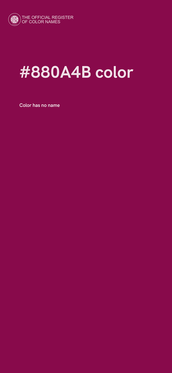 #880A4B color image