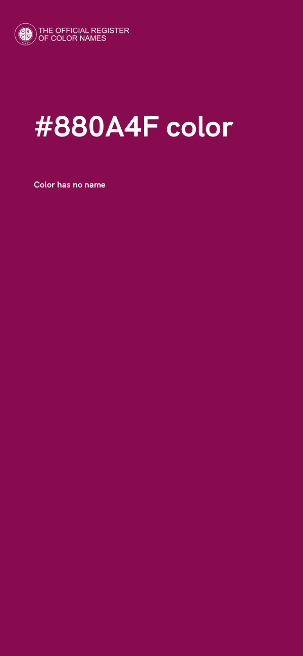 #880A4F color image