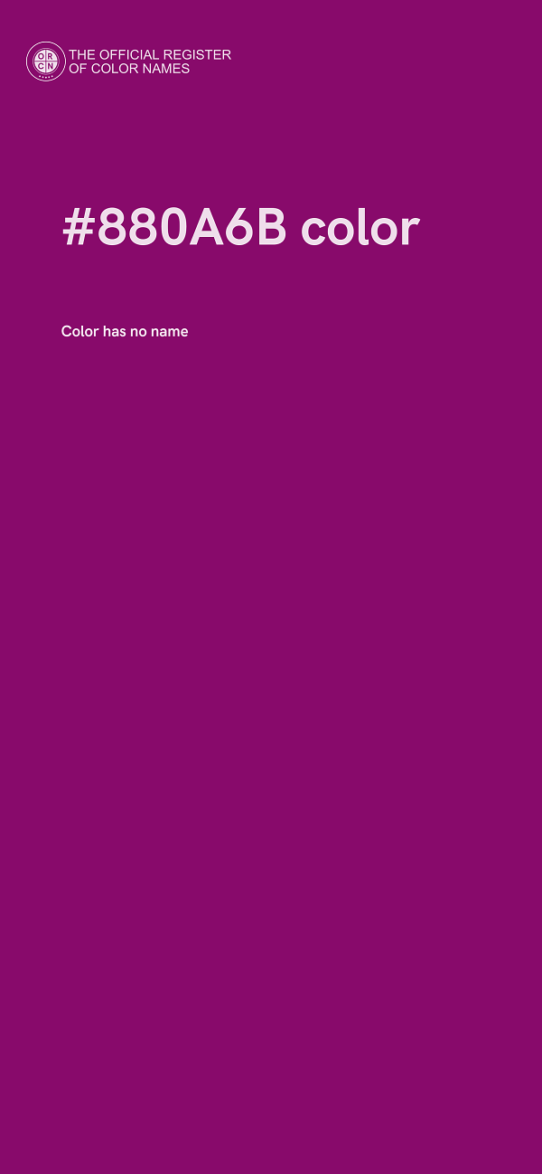 #880A6B color image