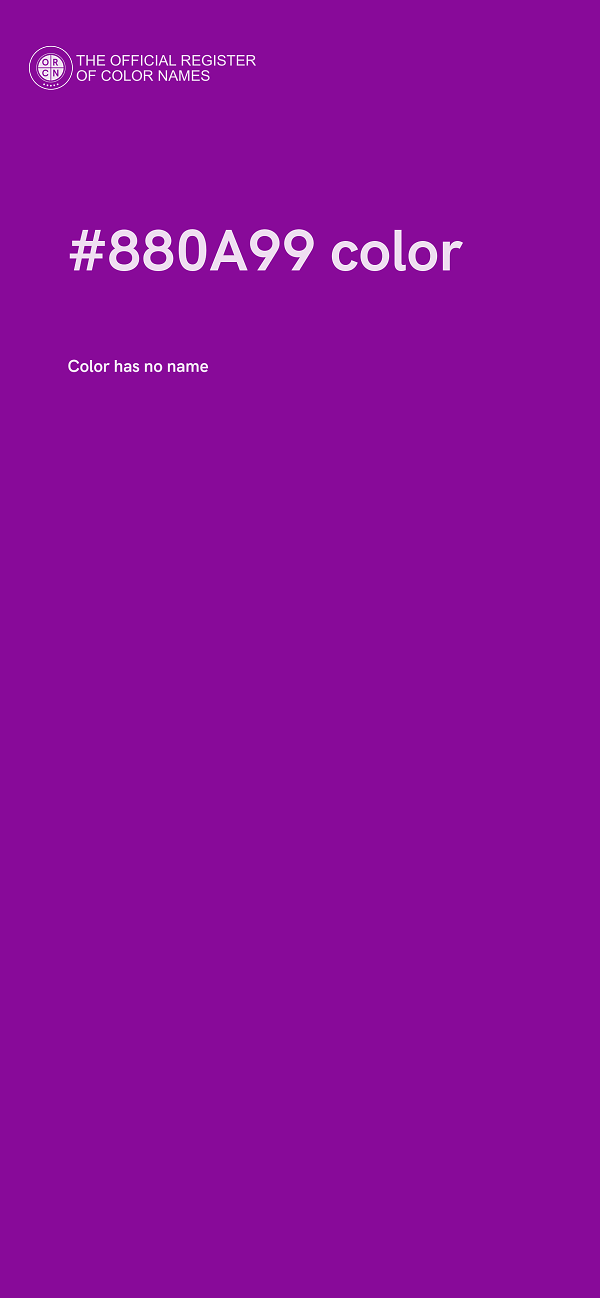 #880A99 color image