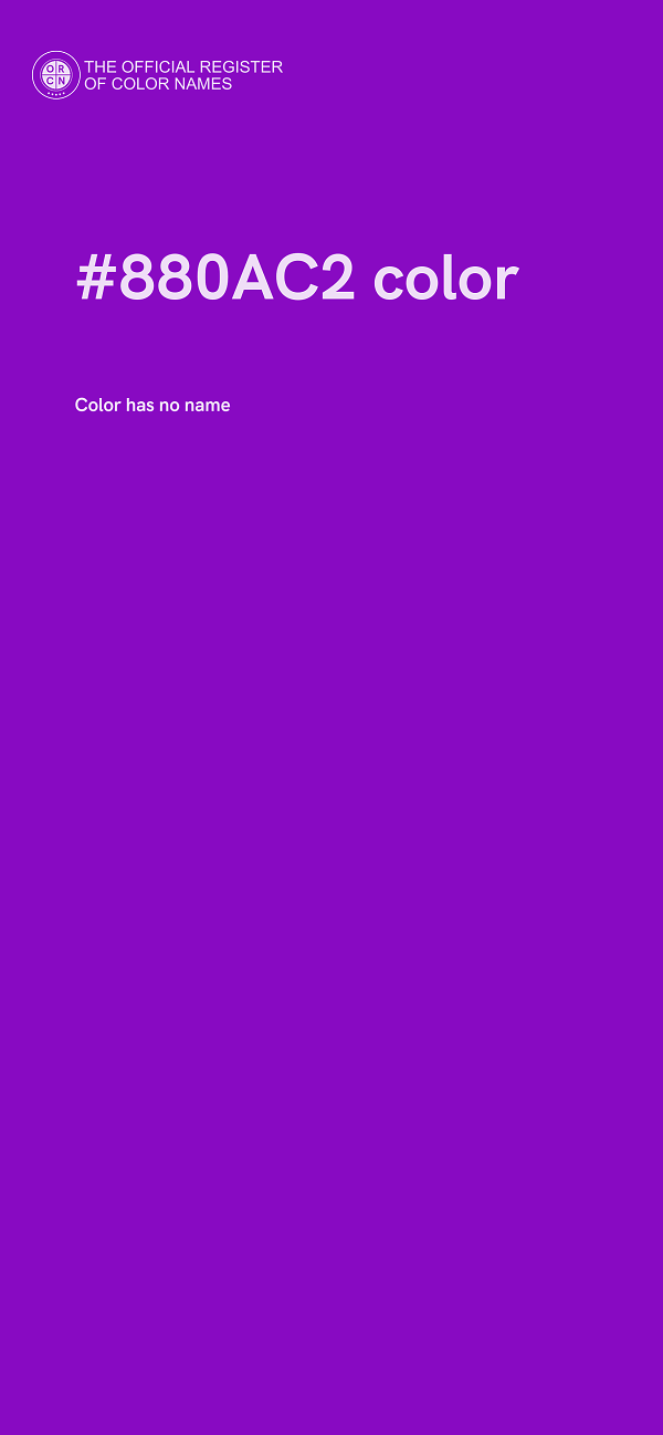 #880AC2 color image