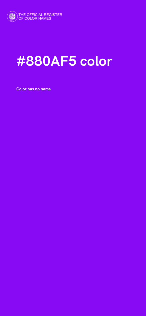 #880AF5 color image