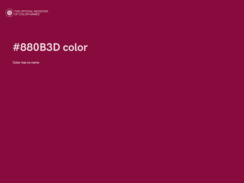 #880B3D color image