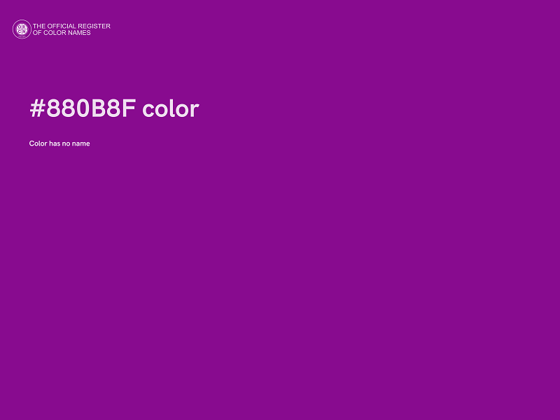 #880B8F color image