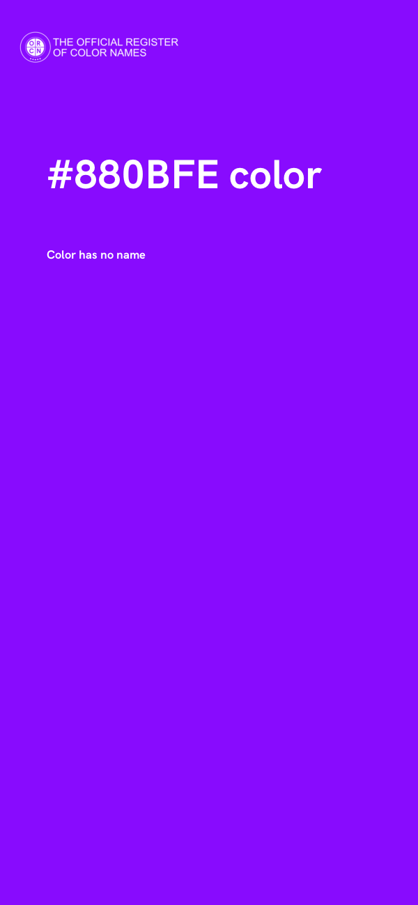 #880BFE color image