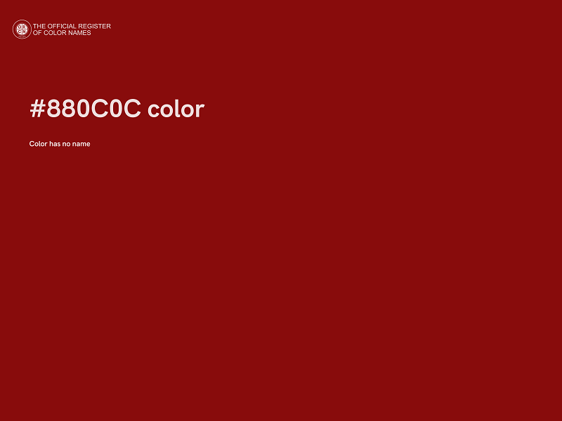 #880C0C color image