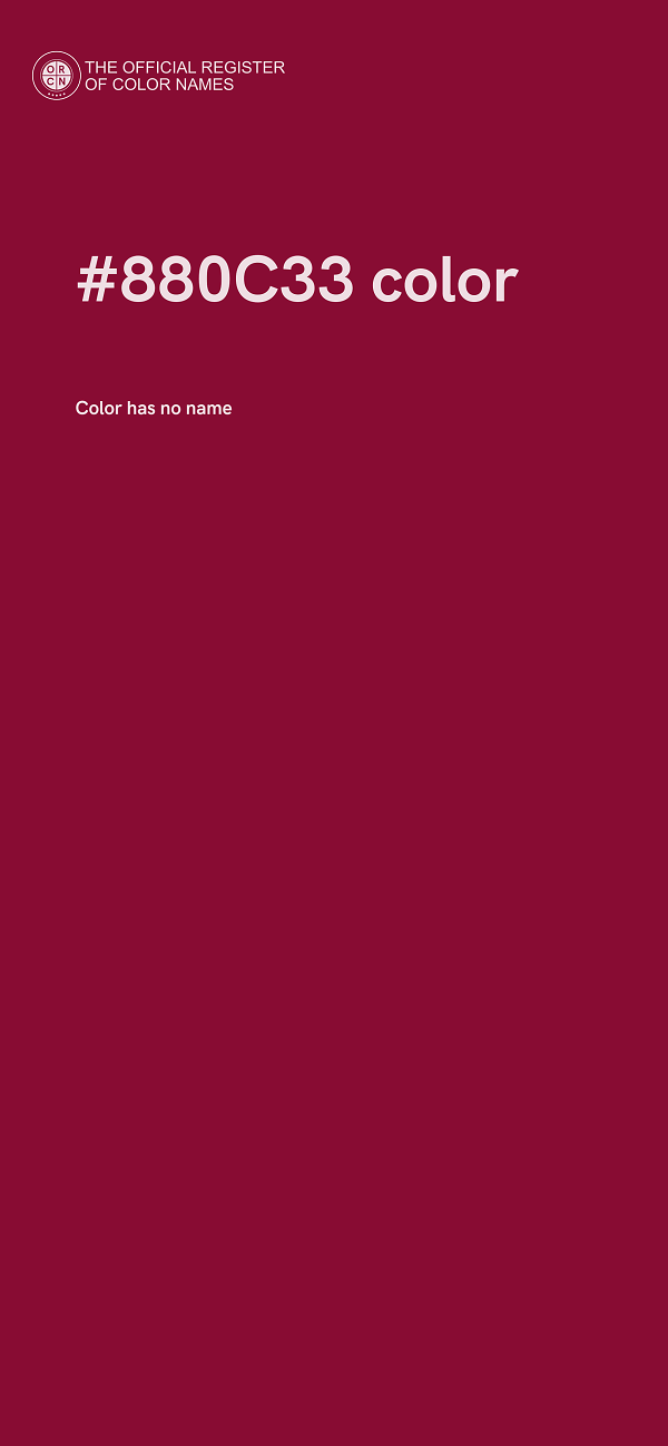 #880C33 color image