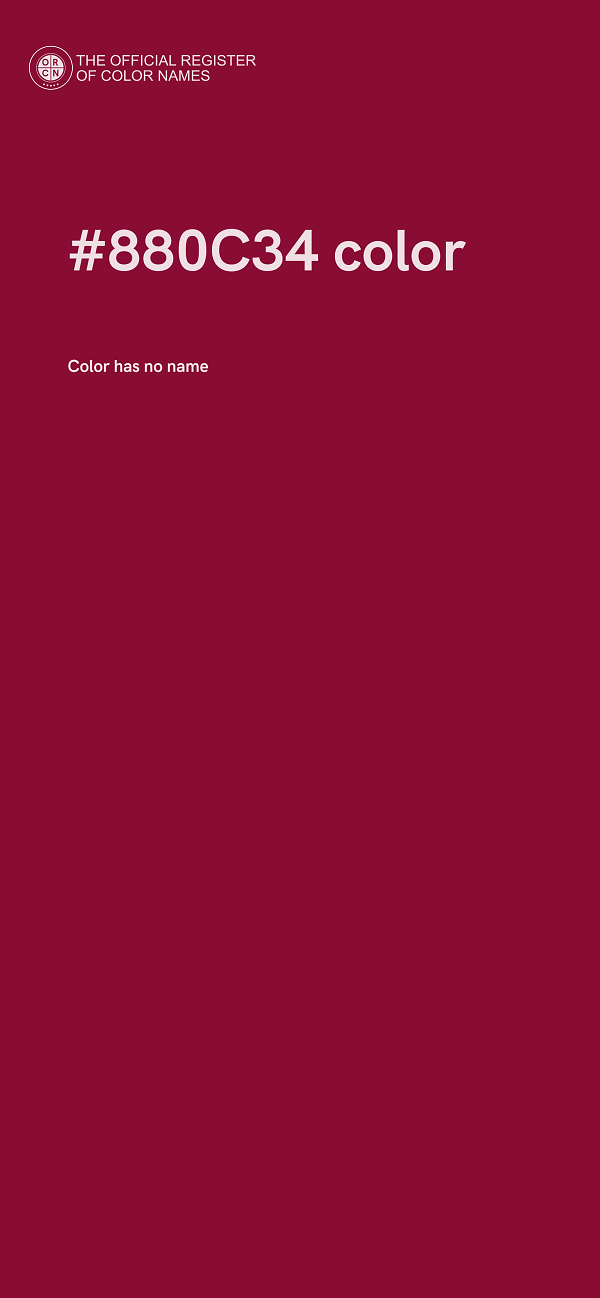 #880C34 color image