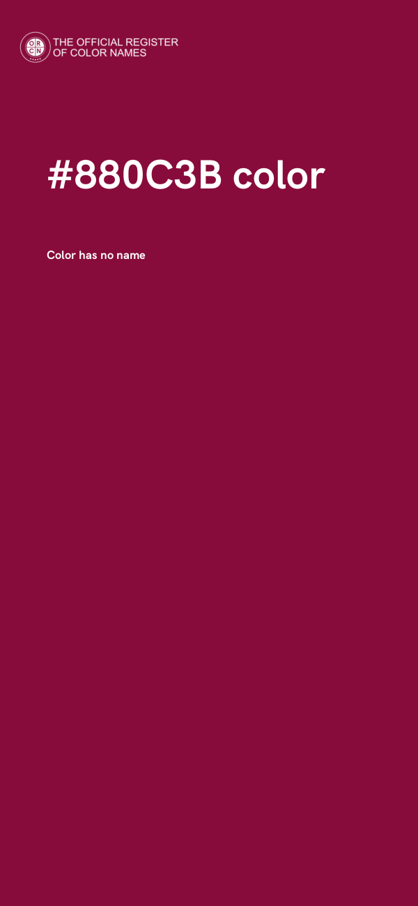 #880C3B color image