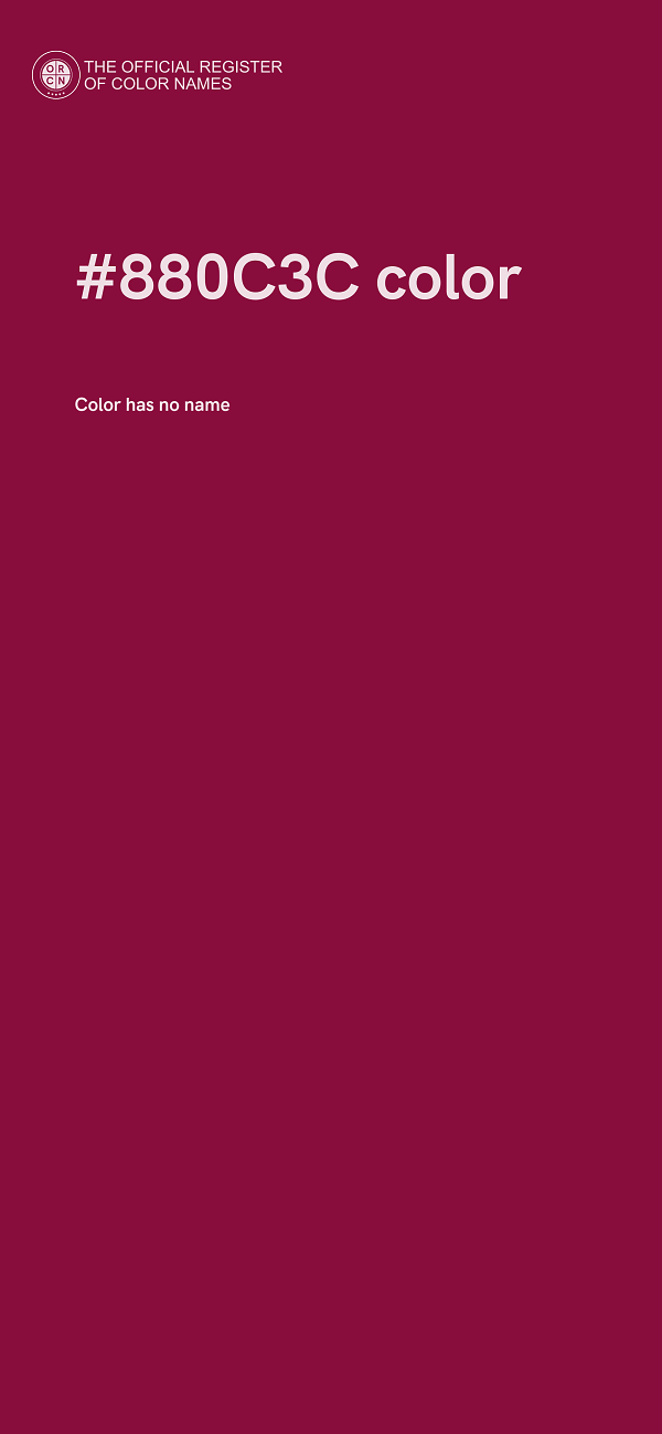 #880C3C color image