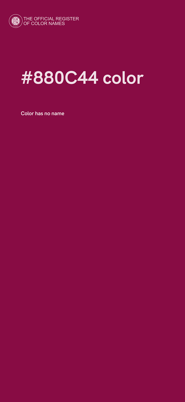 #880C44 color image