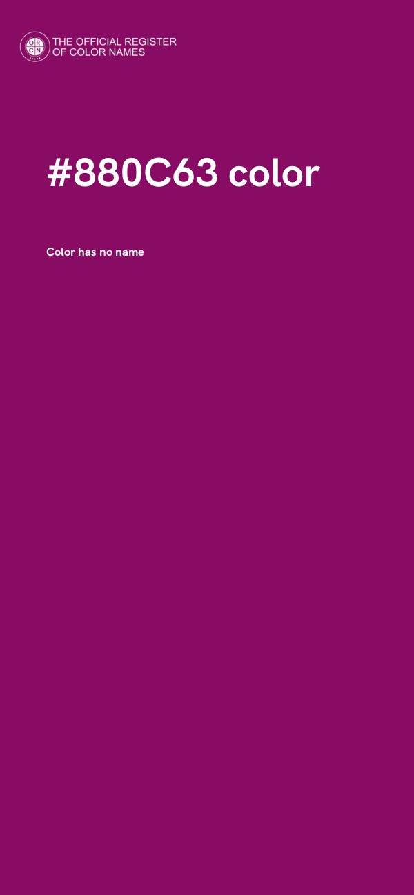 #880C63 color image