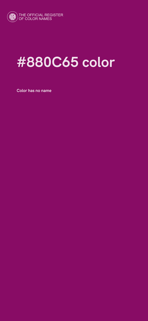 #880C65 color image