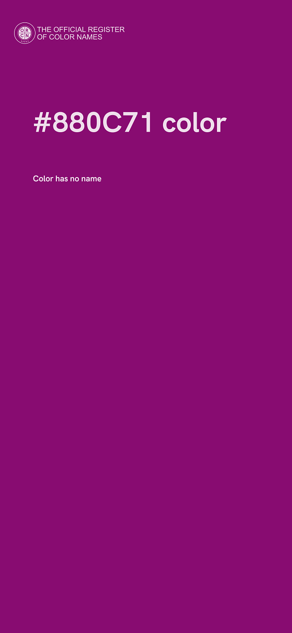 #880C71 color image