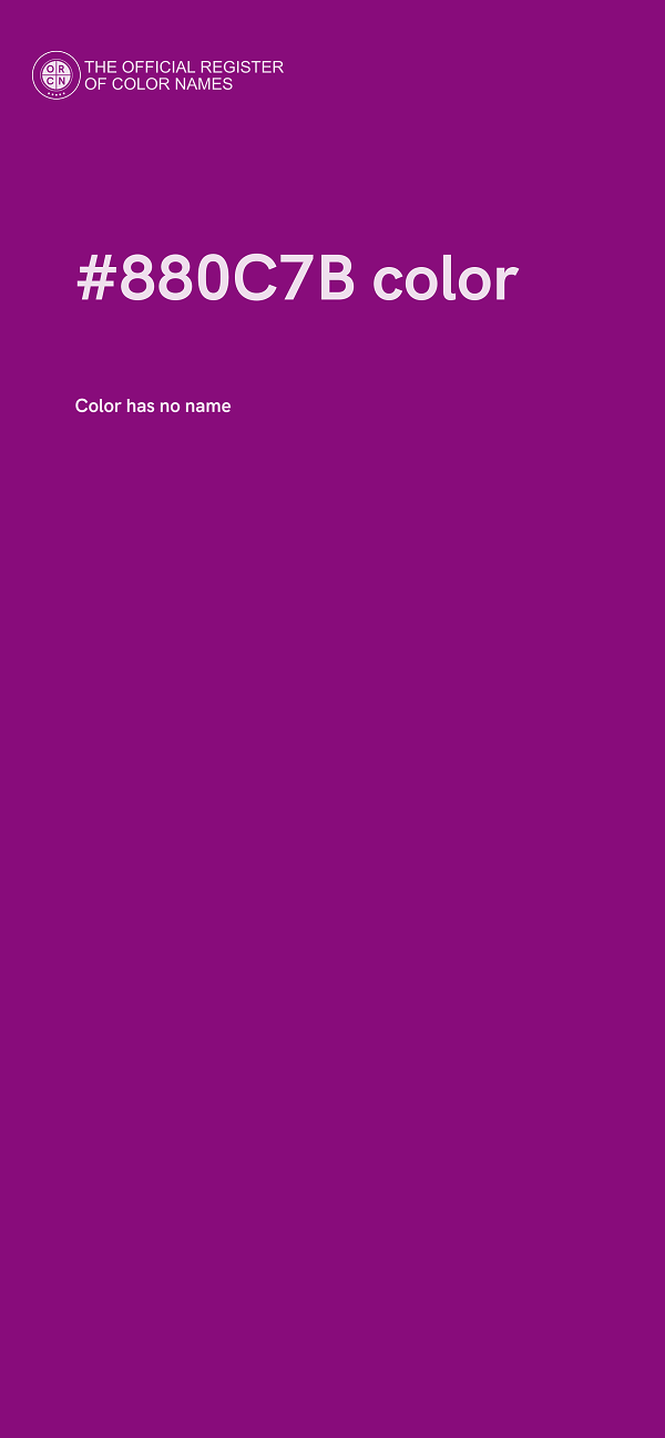 #880C7B color image