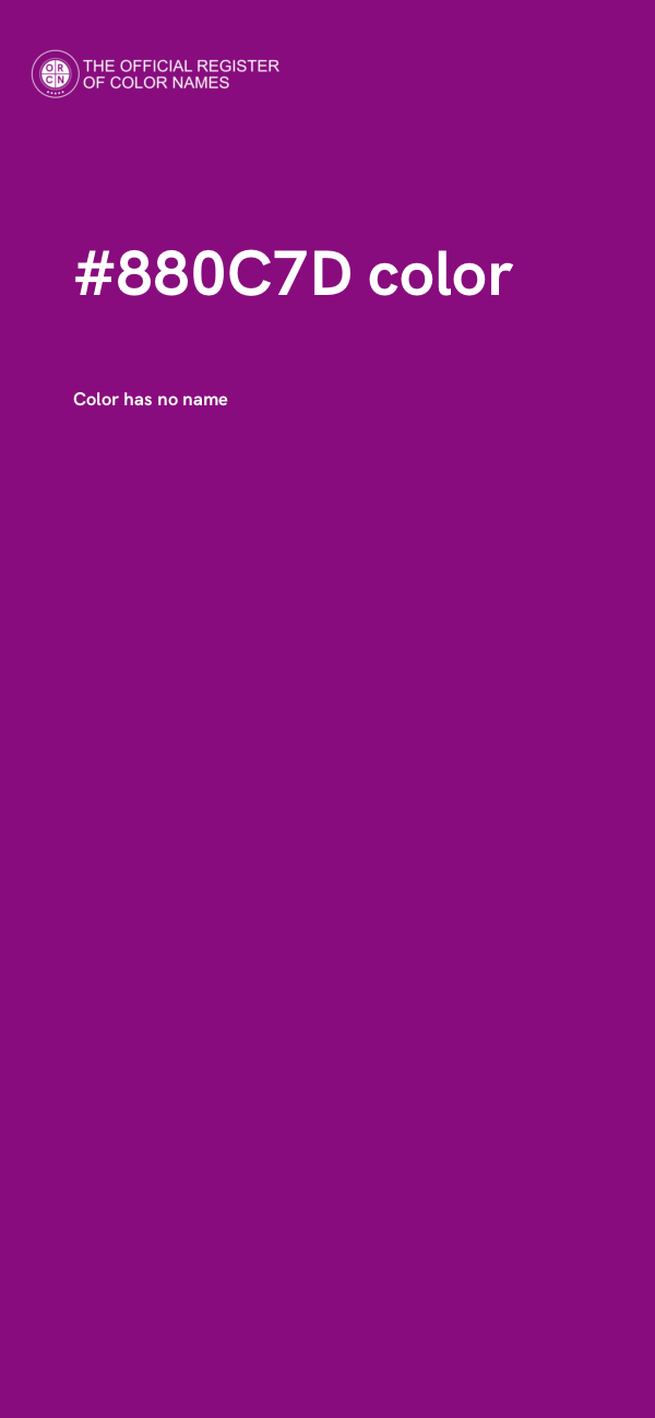 #880C7D color image