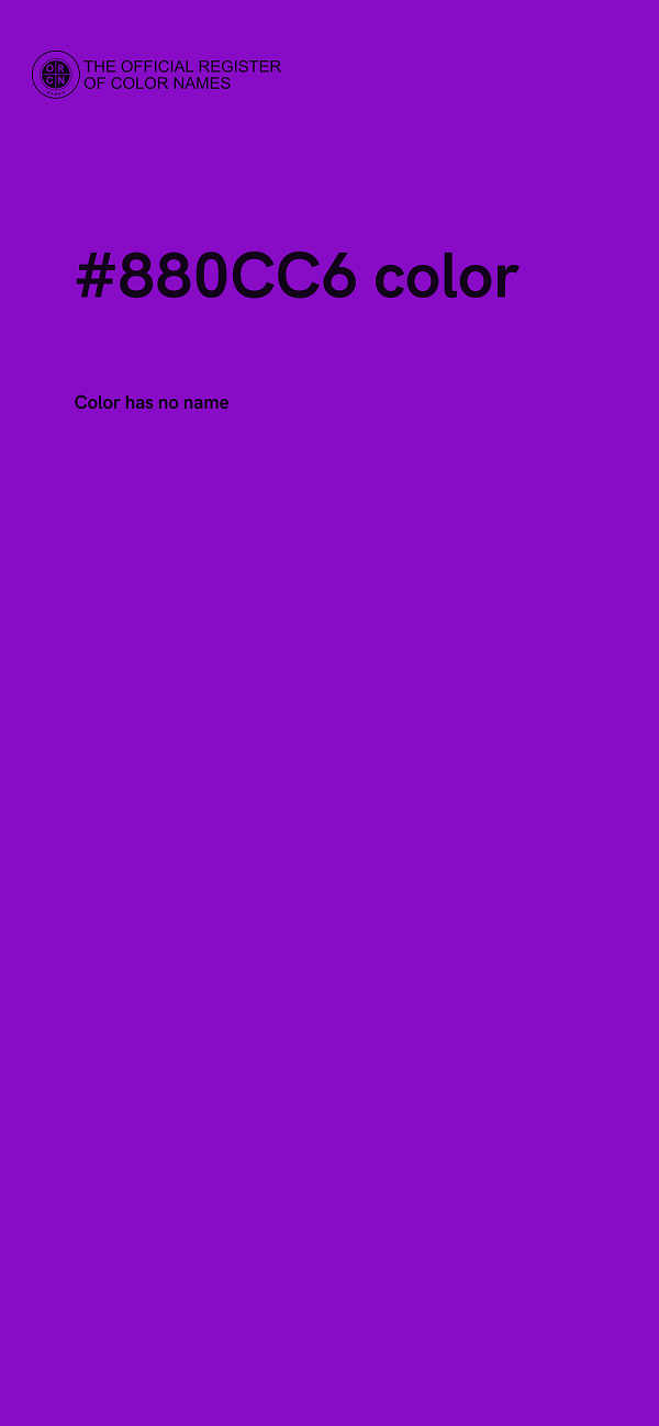 #880CC6 color image