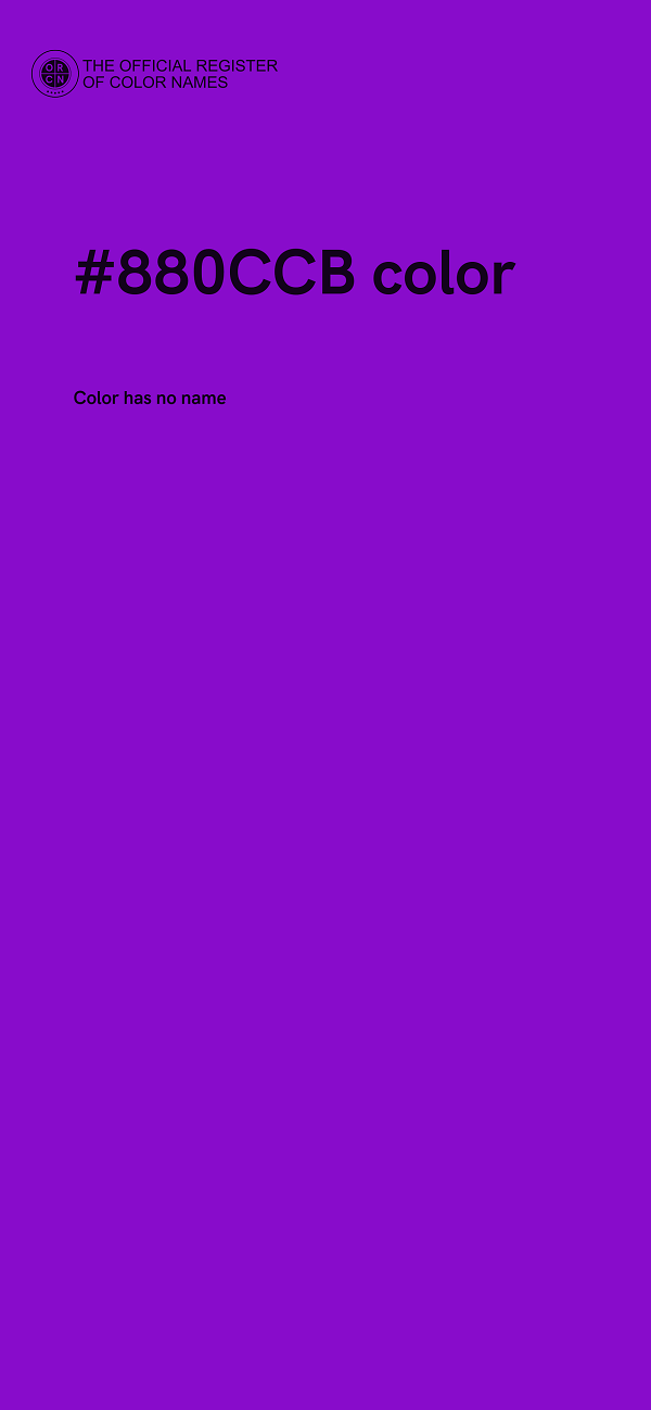 #880CCB color image
