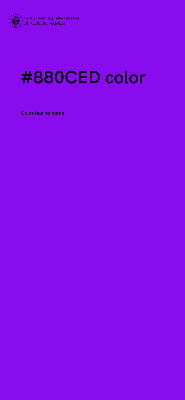 #880CED color image