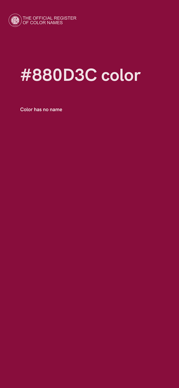 #880D3C color image