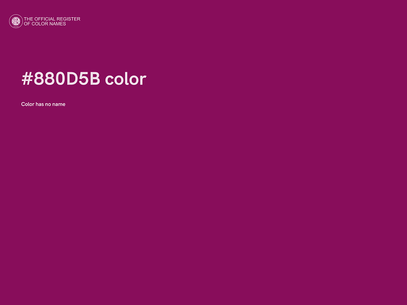 #880D5B color image