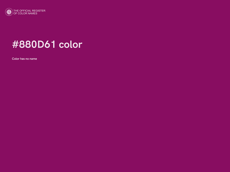 #880D61 color image