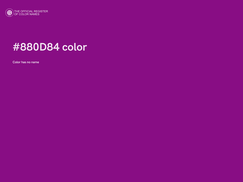 #880D84 color image
