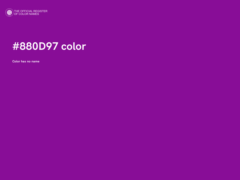 #880D97 color image