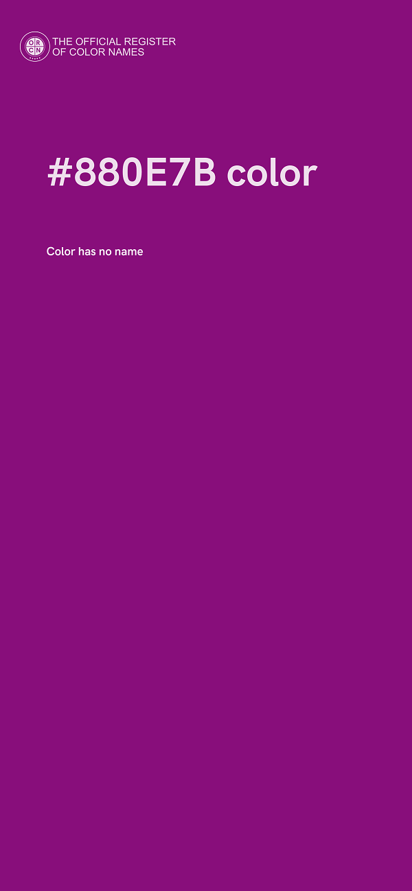 #880E7B color image