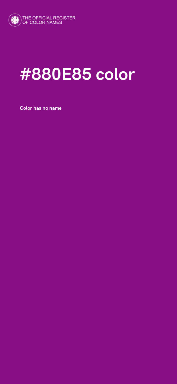 #880E85 color image