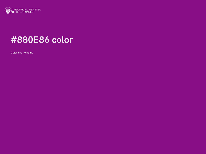 #880E86 color image