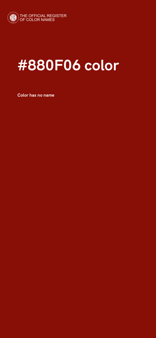 #880F06 color image
