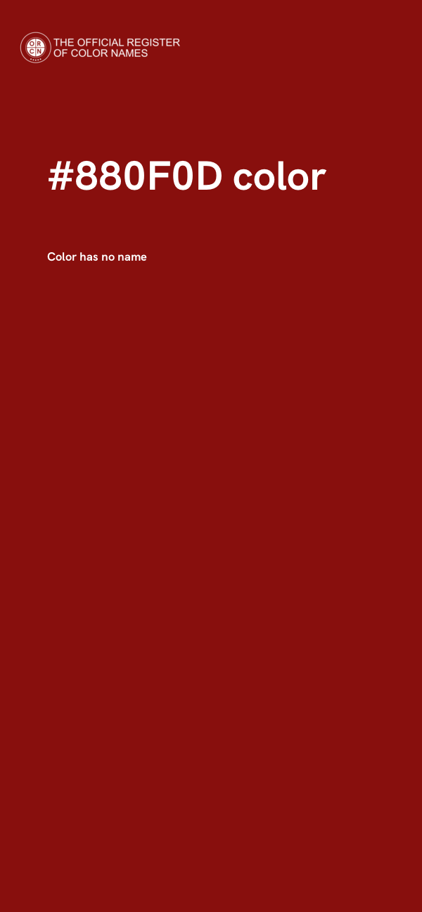 #880F0D color image